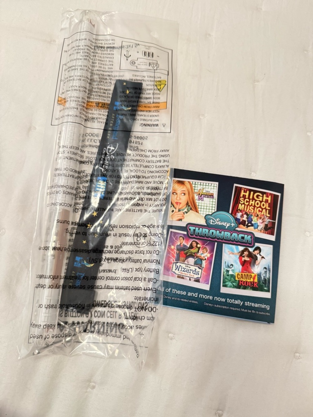Disney Throwback Promotional Lanyard/Badge Holder in Black and Blue